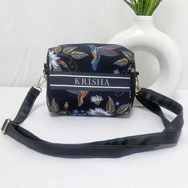 Personalised Birds Printed Sling Bag
